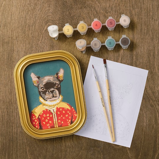 Frenchie Paint-by-Number Framed Mini Kit by Artist's Loft®